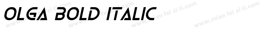 Olga Bold Italic字体转换